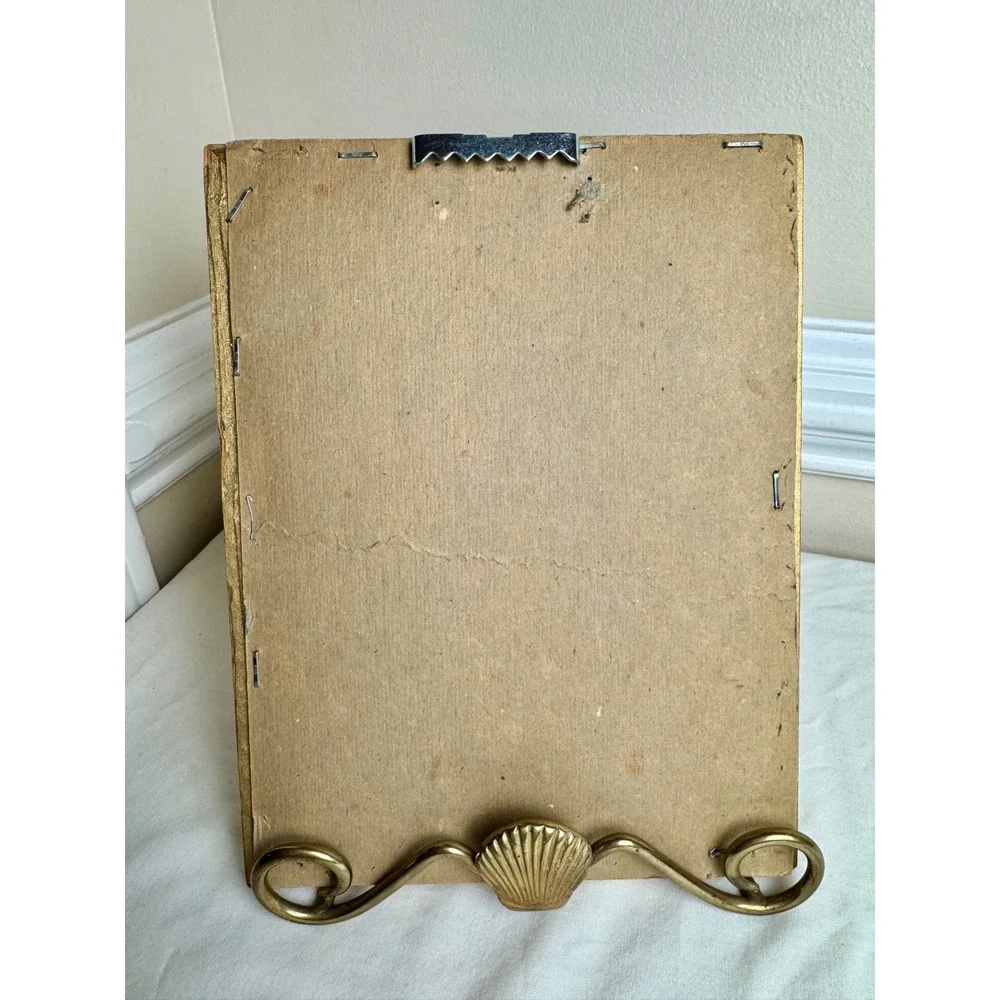 Vintage Framed Crewel Embroidery‎ Art Grandmacore Sewing Room Basket Handmade
